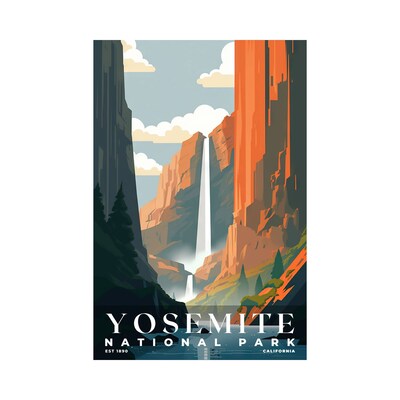 Yosemite National Park Poster, Travel Art, Office Poster, Home Decor | S3 - image1
